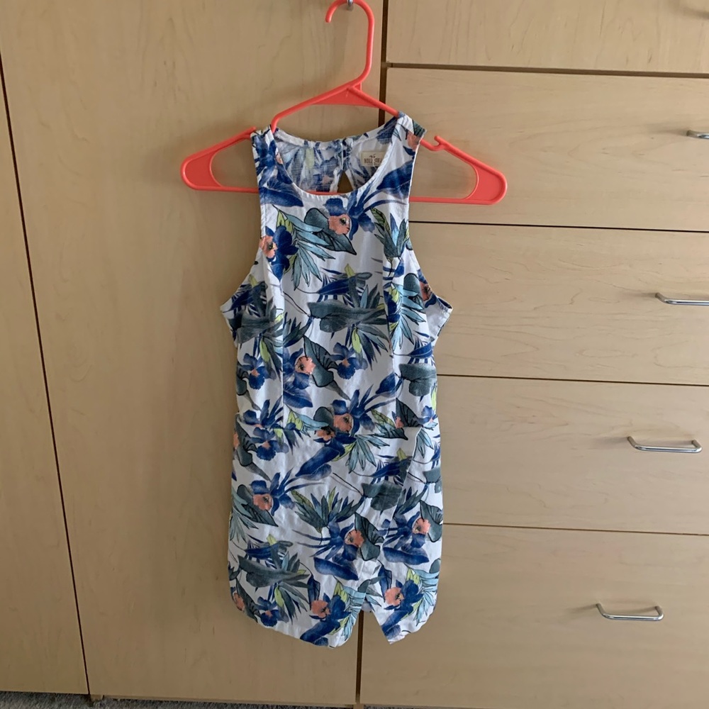 Hollister Floral Tropical Skort Romper Size 1